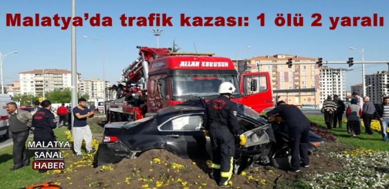 Malatya’da trafik kazası: 1 ölü 2 yaralı