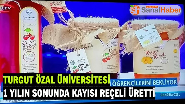 Turgut Özal Üniversitesi 1 yılın sonunda Kayısı Reçeli Üretti