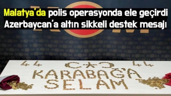 Türk polisinden Azerbaycan´a altın sikkeli destek mesajı