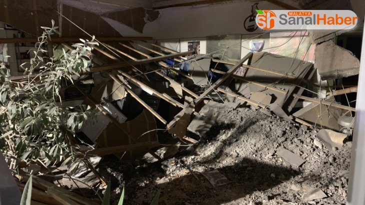 Türk vatandaşına ait kuaförün tavanı çöktü: 3 yaralı