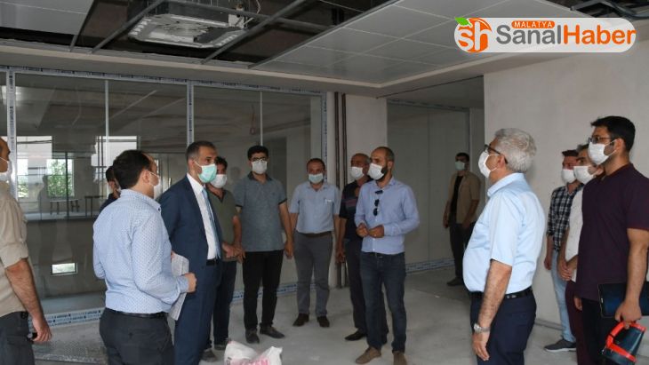 Vali Çuhadar, 112 Acil Çağrı Merkezi inşaatını inceledi