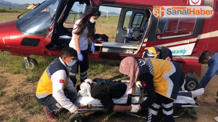 Yaylada rahatsızlanan çoban ambulans helikopterle hastaneye kaldırıldı