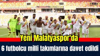 Yeni Malatyaspor'da 6 futbolcu milli takımlarına davet edildi