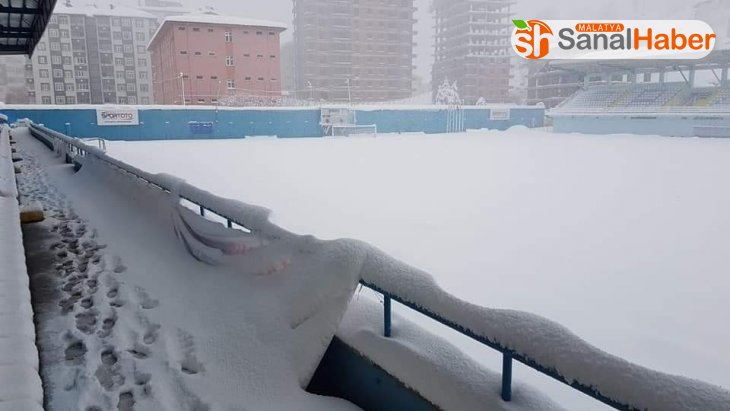 Yeşilyurt Belediyespor'un maçına kar engeli