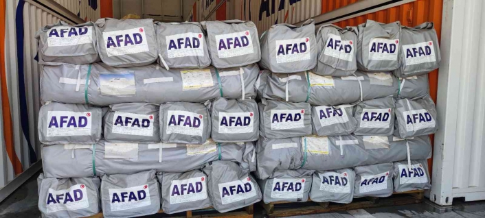 AFAD Lojistik Merkezi hazır kıta
