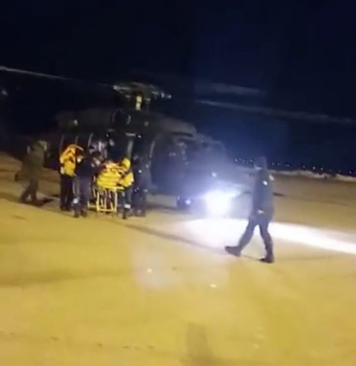Askeri helikopter köpek saldırısına uğrayan çocuk için havalandı
