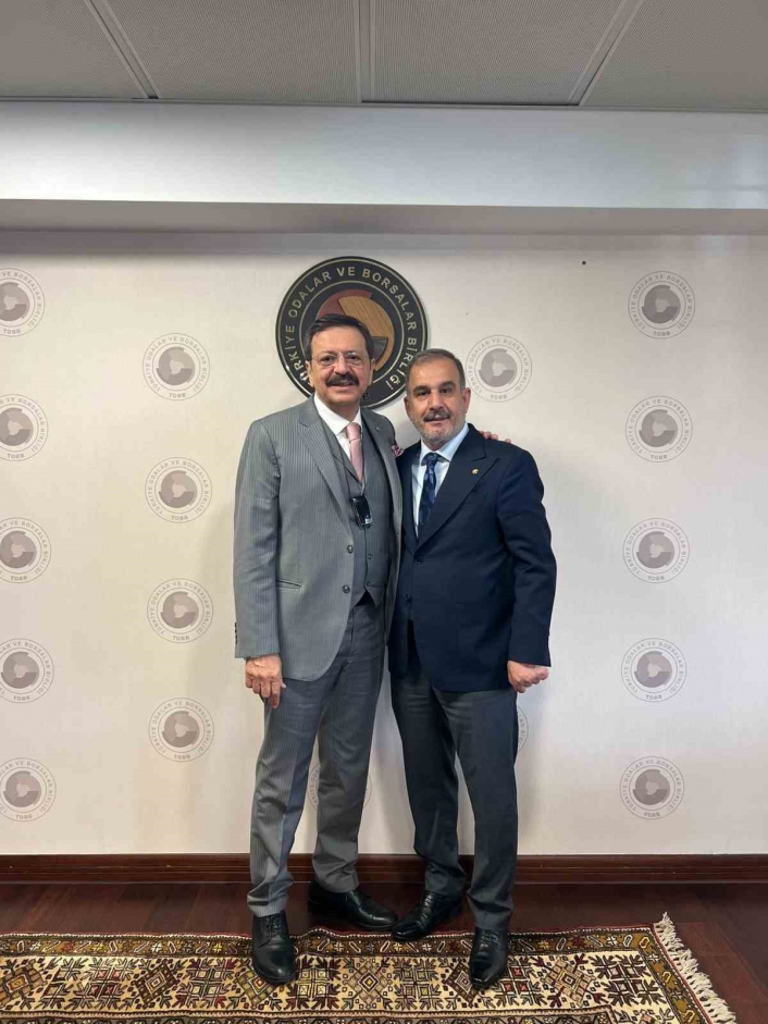 Başkan Alan, TOBB Başkanı Hisarcıklıoğlu ile görüştü
