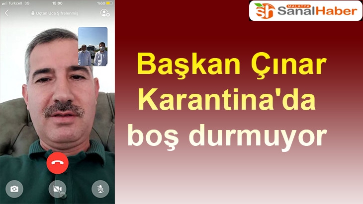  Başkan Çınar Karantina'da boş durmuyor
