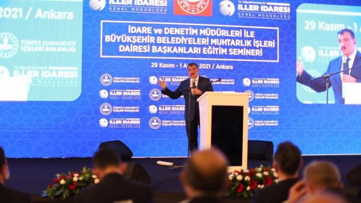 Başkan Gürkan, Ankara´daki seminere konuşmacı olarak katıldı
