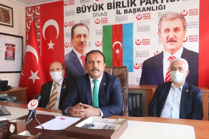 BBP Sivas il başkanlığından Azerbaycan´a destek
