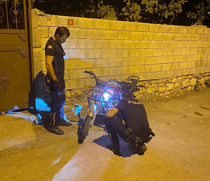 Çalıntı motosikleti Yunus polisleri buldu
