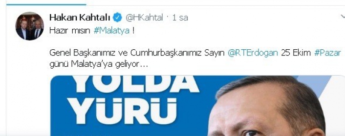 Cumhurbaşkanı Erdoğan 25 Ekim´de Malatya´da
