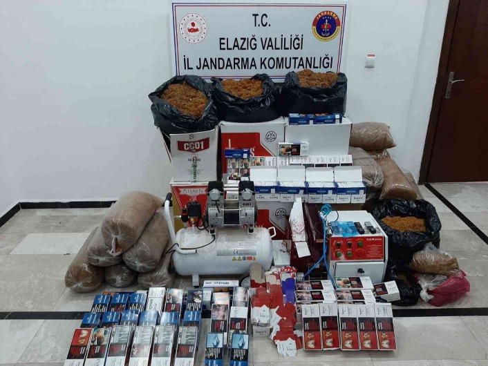 Elazığ´da 60 bin lira değerinde kaçak tütün ürünleri ele geçirildi
