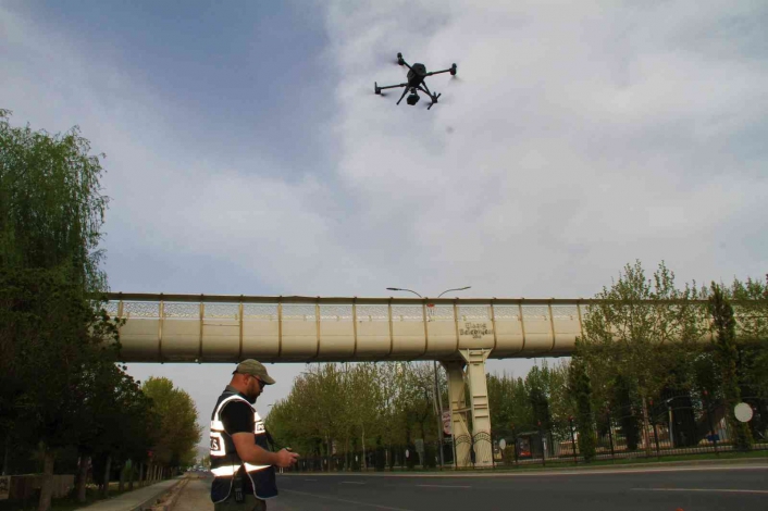 Elazığ´da bayram öncesi drone destekli trafik denetimi
