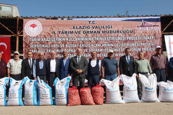 Elazığ´da çiftçiye 6 buçuk milyon liralık hibeli tohum desteği
