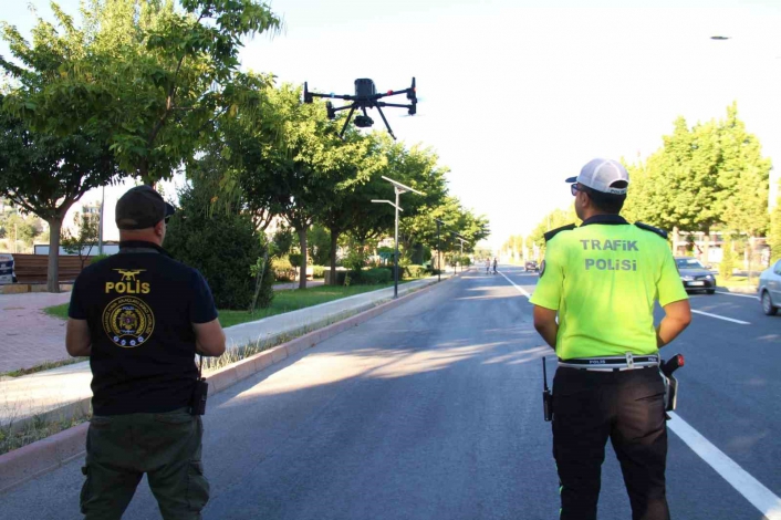 Elazığ´da dron destekli trafik denetimi
