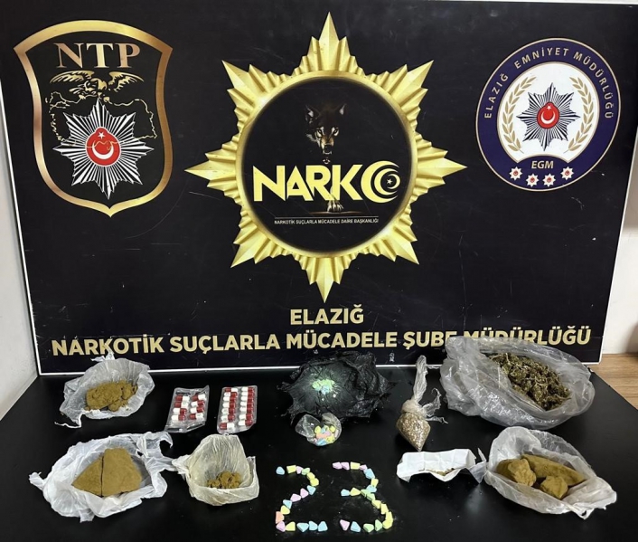Elazığ´da kilo kilo uyuşturucu ele geçirildi: 3 tutuklama
