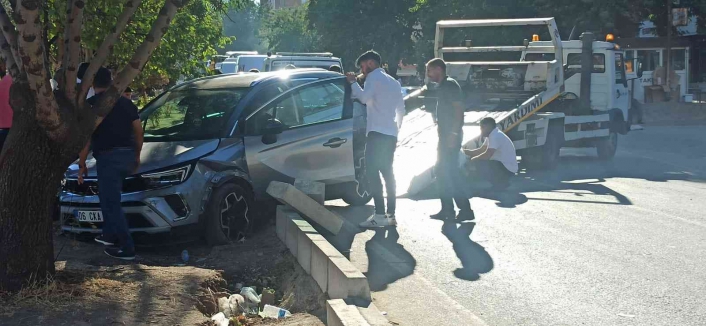 Elazığ´da otomobil ağaca çarptı: 1 yaralı

