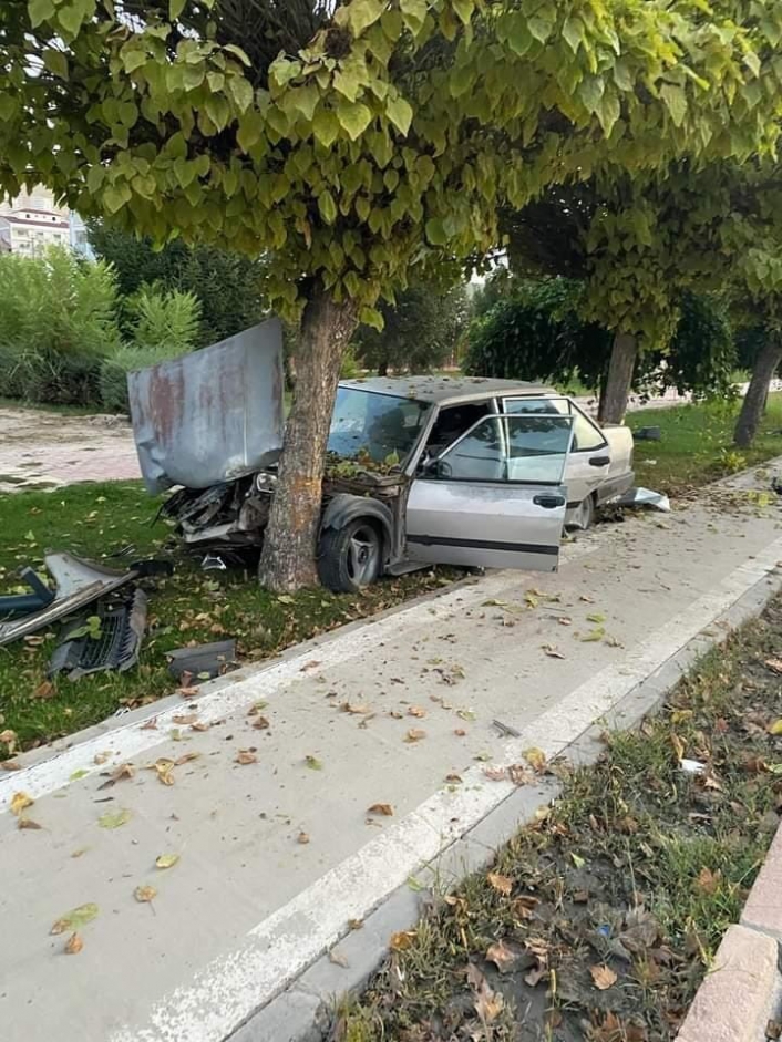 Elazığ´da otomobil ağaca çarptı: 1 yaralı
