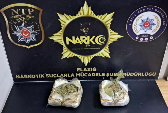 Elazığda 1 kilo 292 gram uyuşturucu ele geçirildi: 1 tutuklama

