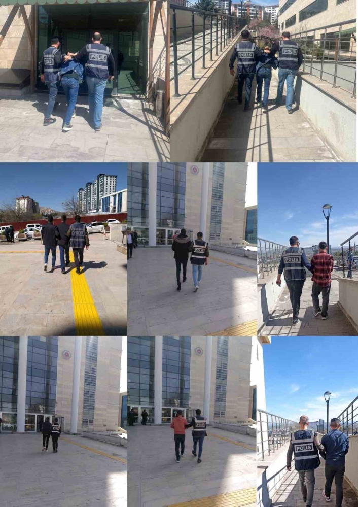 Elazığda kesinleşmiş hapis cezası bulunan 18 zanlı yakalandı
