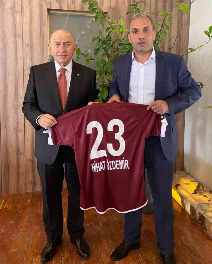 Elazığspor Başkanı Çayır, TFF Başkanı Özdemir ile görüştü
