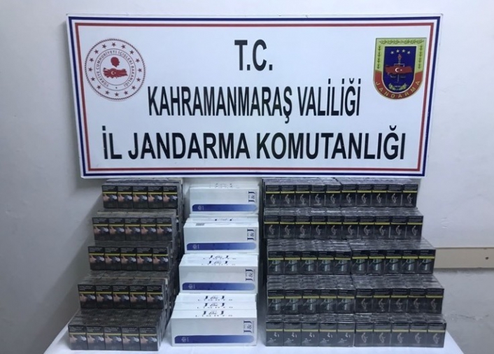 Kahramanmaraş´ta 132 karton kaçak sigara ele geçirildi
