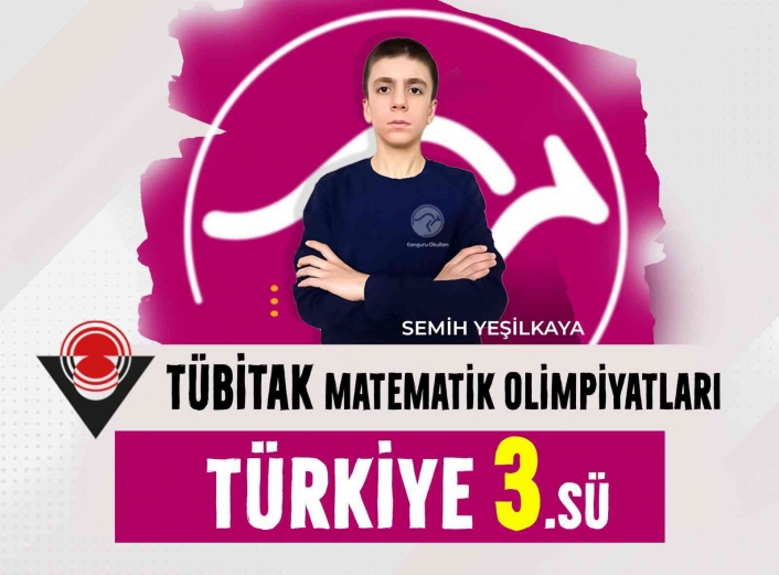 Kanguru Okulları öğrencisi Türkiye 3´üncüsü oldu
