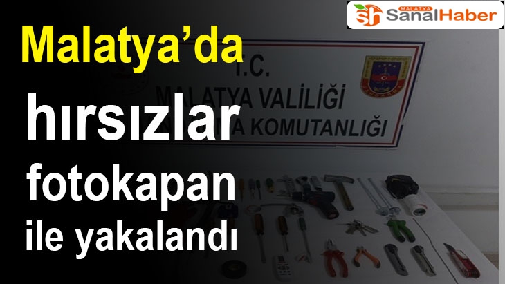 Malatya'da hırsızlar fotokapan ile yakalandı