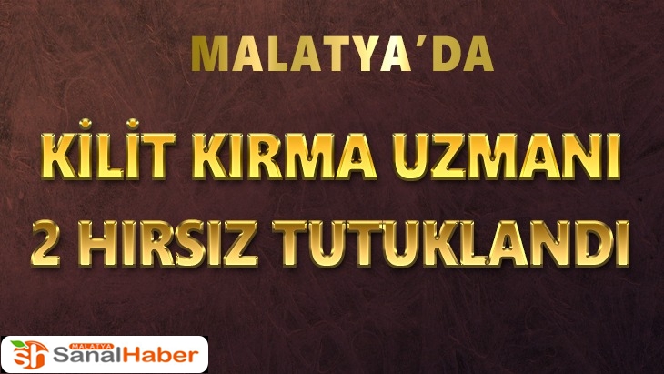Malatya'da Kilit kırma uzmanı 2 hırsız tutuklandı