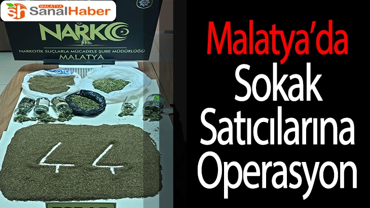 Malatya’da Sokak satıcılarına operasyon