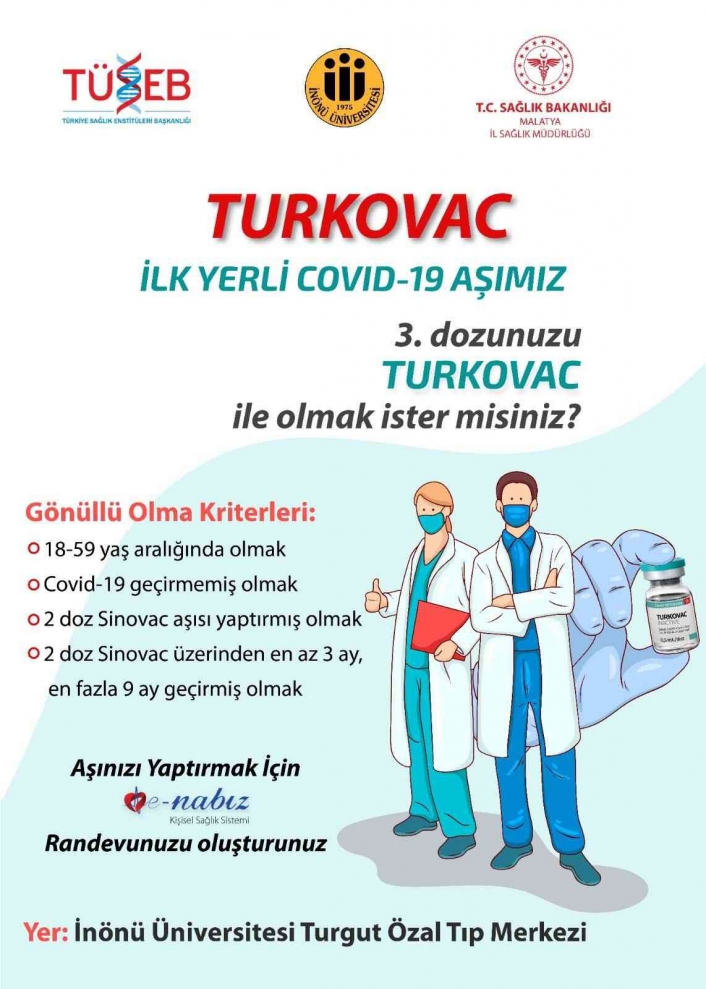 Özal Tıp Merkezi´nde Turkovac aşısı yapılmaya başlandı
