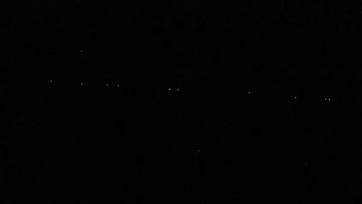 Starlink uyduları Sivas semalarında görüntülendi
