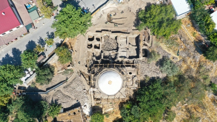 Tarihi Hoca Hasan Hamamında restorasyon çalışmaları devam ediyor
