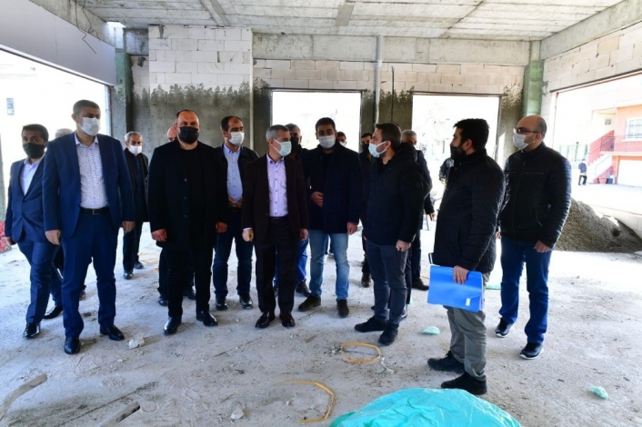 Yeşilyurt Belediyesi Gündüzbey sosyal tesislerinin kaba inşaatı tamamlandı

